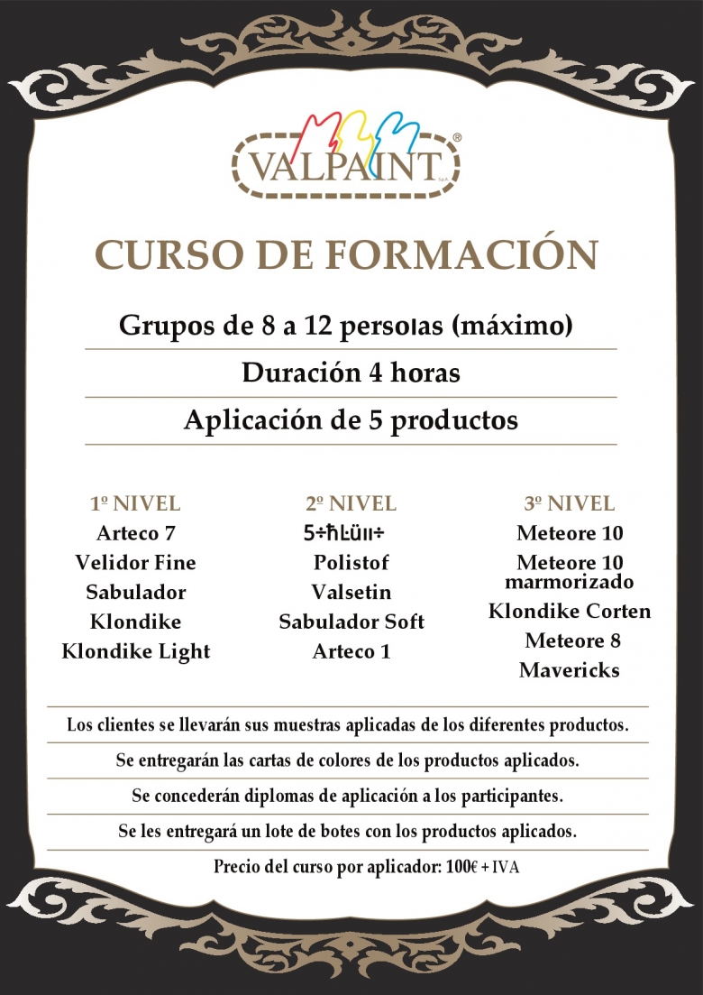 CURSO DE FORMACIÓN VALPAINT